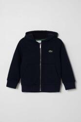 Lacoste gyerek melegítőfelső pamutból sötétkék, sima, kapucnis - sötétkék 176