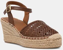 Billi Bi bőr espadrilles barna, éksarkú, A8611 - barna Női 38