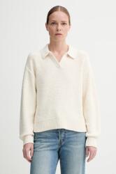 Levi's pulóver SATELLITE POLO SWEATER női, fehér, 0012N - bézs XS
