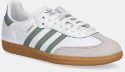 adidas Originals bőr sportcipő SAMBA OG zöld, JP5479 - zöld 40