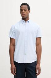 Barbour pamut ing Oxtown S/S Tailored Shirt férfi, legombolt galléros, slim, MSH5313 - kék L