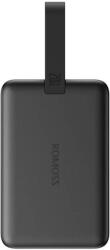 ROMOSS Powerbank, Romoss, Lightning / USB-C, 10000 mAh, 20 W, 104 x 67 x 20, 5 mm, fekete (ROM78)