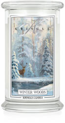 Kringle Candle Lumânare Kringle Candle Winter Woods lumânare parfumată mare cu 2 fitiluri (624 g),