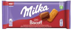 Milka alpesi tej felhasználásával készült tejcsokoládé karamellizált kekszdarabkákkal 90 g