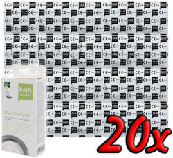 Fair Squared Max Perform - Fair Trade Vegan Condoms 20 pack - SALE exp. 11/2025