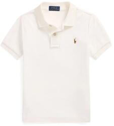 Ralph Lauren gyerek pamut póló fehér, sima, 322952431005 - fehér 94-100