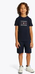 Tommy Hilfiger gyerek pamut póló sötétkék, nyomott mintás, KB0KB09538 - sötétkék 122