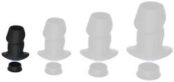 Euhlo Fekete Plug Alagúttal - 5 x 3.5 cm Intim Élményekhez