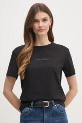 Calvin Klein pamut póló női, fekete, K20K208294 - fekete L
