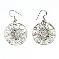  Cercei Argint 925 - Floare - 22x22 mm