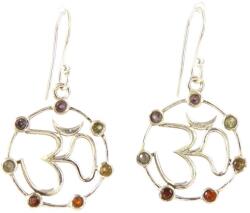  Cercei din Argint 925 OM - 7 Chakre - 20 x 20 mm - 1 Pereche