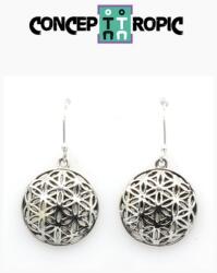  Cercei din Argint 925 Floare - 20 x 20 mm - 1 Pereche