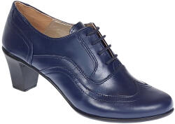 GKR Ciucaleti Pantofi dama din piele naturala box Bleumarin P17BL - ellegant