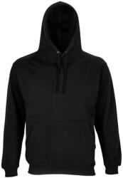SOL'S Condor, unisex kapucnis pulóver, SO04181-03815, Black-4XL (so04181bl-4xl)