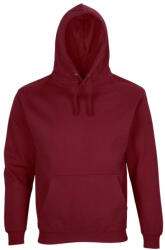 SOL'S Condor, unisex kapucnis pulóver, SO04181-03815, Burgundy-2XL (so04181bu-2xl)