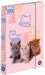 KARTON P+P Cicás füzetbox A/4, Pets, rózsaszín (KPP-5-69525)