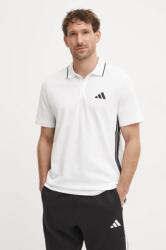Adidas pamut póló Essentials bézs, nyomott mintás, JE6383 - bézs L