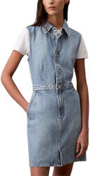 Calvin Klein Rochie Slvlss Denim Truckerdress LV047B074G RJK sage stone