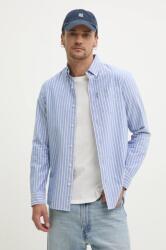 Superdry pamut ing férfi, legombolt galléros, regular, M4010991A-E8W - kék S