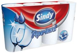  Háztartási papírtörlő, 2 rétegű, 4 tekercses, Sindy (KHH293)