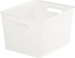 Keter Rattan hatású kosár, 18l, törtfehér, CURVER My Style (CSCMS5)