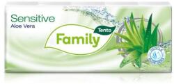 Tento Papír zsebkendő, 3 rétegű, 10×10 db, TENTO Family, aloe vera (KHH648)