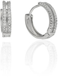 Fine Silver AG122612 - Ezüst bepattintós női fülbevaló pár (AG122612)