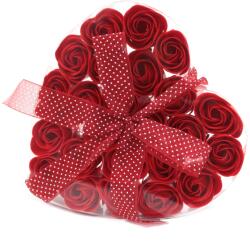  Set 24 Boboci De Trandafiri Roșii în Cutie Cadou | Flori Din Săpun