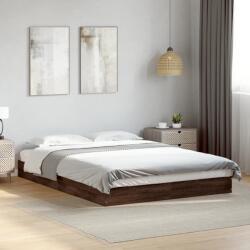 vidaXL barna tölgy színű szerelt fa ágykeret matrac nélkül 140x200 cm (842027)
