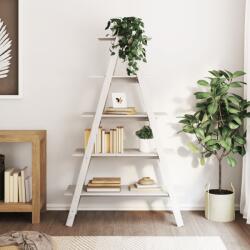 vidaXL 5 szintes A-alakú tömör fenyőfa polc 110 x 40 x 180, 5 cm (832332)