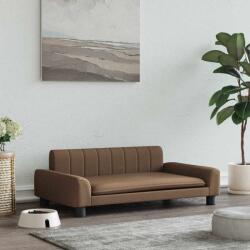 vidaXL barna szövet kutyaágy 90 x 53 x 30 cm (171849)