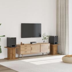 vidaXL 2 db kézműves tölgy színű fa hangszóróállvány 30 x 30 x 40 cm (852653)