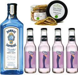 Bombay Gin Tonik szett ajándék lime ginfűszerrel - ginshop