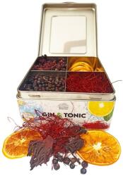 Gin&Tonic Botanicals fém dobozban, osztott (hibiszkusz-boróka-chiliszál-citrom) - 165 gr - ginshop