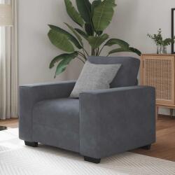 vidaXL sötétszürke bársony kanapéfotel 60 cm (4105248)
