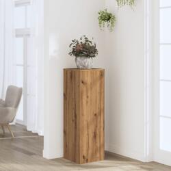 vidaXL kézműves tölgy színű szerelt fa növényállvány 33 x 33 x 100 cm (852959) - vidaxl
