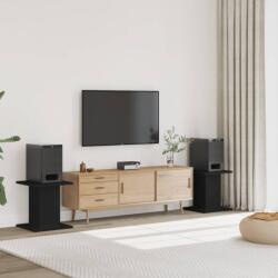 vidaXL 2 db fekete szerelt fa hangszóróállvány 30 x 30 x 40 cm (852646)