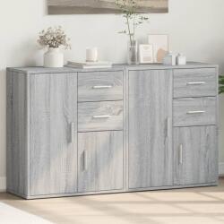 vidaXL 2 db szürke sonoma színű szerelt fa tálalószekrény 60x31x70 cm (3276565)