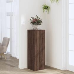 vidaXL barna tölgy színű szerelt fa növényállvány 33 x 33 x 100 cm (852957) - vidaxl