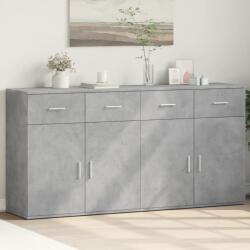 vidaXL 2 db betonszürke szerelt fa tálalószekrény 79 x 38 x 80 cm (3276619)