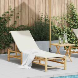 vidaXL bambusz napozóágy párnákkal 55x199x30 cm (4108226)