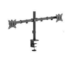 SBOX LCD-352/2-2 17"-32" Asztali dual monitor tartó konzol, dönthető, forgatható (LCD-352/2-2) - bbmarket