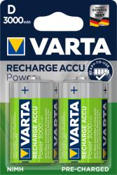 VARTA Újratölthető akkumulátor D 3000mAh 2db/csomag, (BAT0333)