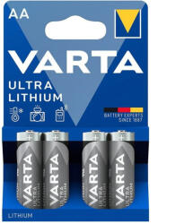 VARTA Elem AA ceruza LR6 4 db/csomag, Varta Ultra Lithium (6106301404) - iroszer24