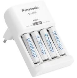 Panasonic Panasonic Eneloop K-KJ51MCD40E AA 2000mAh akkutöltő + 4xAA akku (K-KJ51MCD40E)