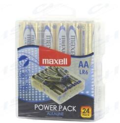 Maxell Alkálielem Power Pack LR-6 AA 24db-os visszazárható átlátszó műanyag dobozban (790269.04.CN)