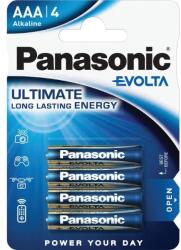 Panasonic 4db EVOLTA AAA/mikro szupertartós alkáli elem 1, 5 V (LR03EGE-4BP) (LR03EGE-4BP)