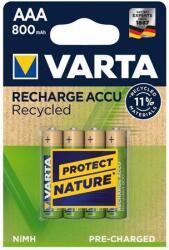 VARTA Tölthető elem, AAA mikro, újrahasznosított, 4x800 mAh
