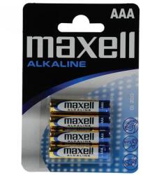 Maxell LR03 AAA elem, alkáli, mini ceruza, 1, 5V, 4 db/csomag (Maxell LR03) - kontaktor