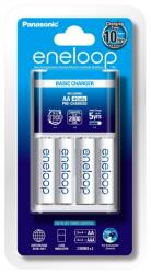 Panasonic Eneloop Timer akkutöltő + 4db Eneloop AA (KKJ51MCC40E)